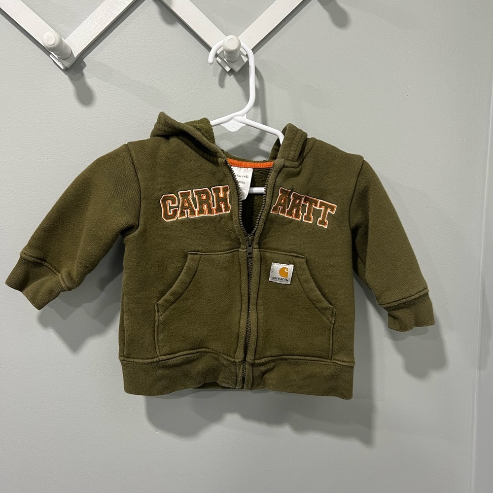 Carhartt 3 month zip up hoodie